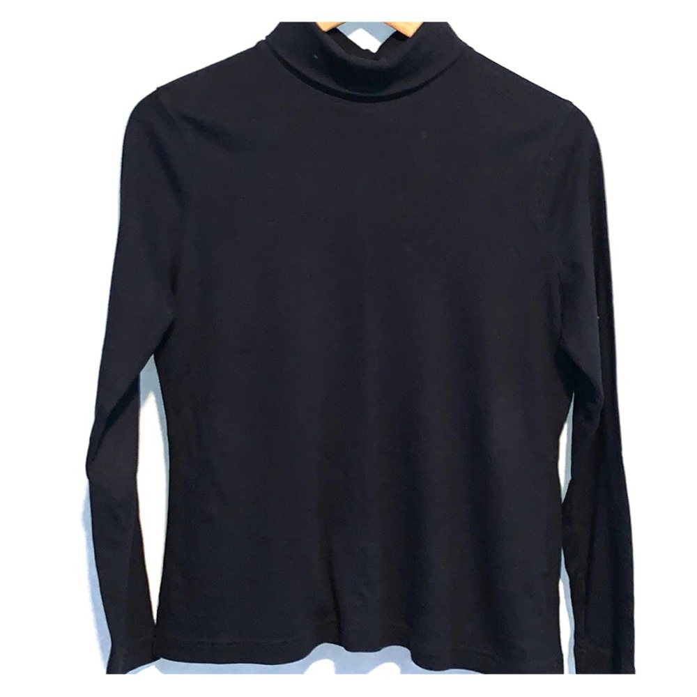 Croft&barrow black turtleneck spandex size s